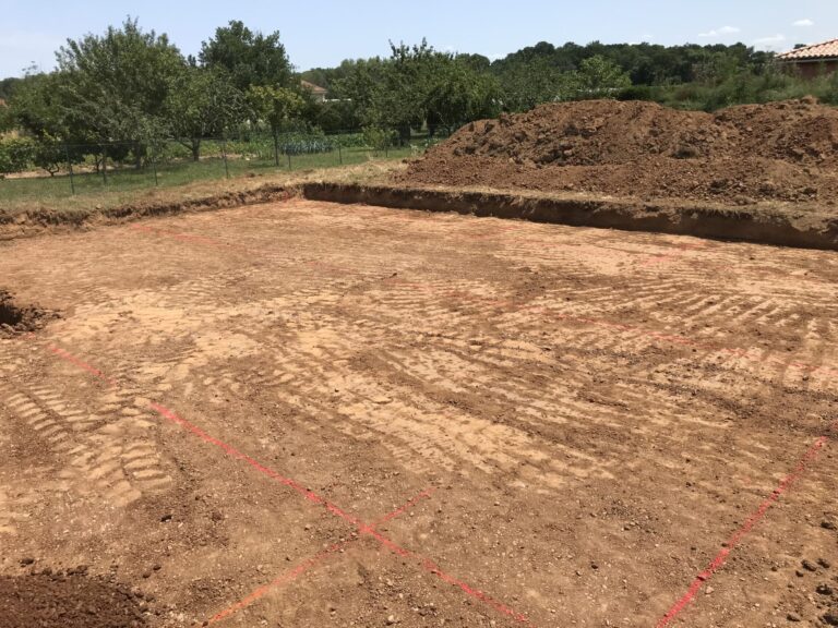 Réalisation du terrassement