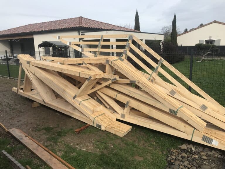 Approvisionnement chantier pour la couverture